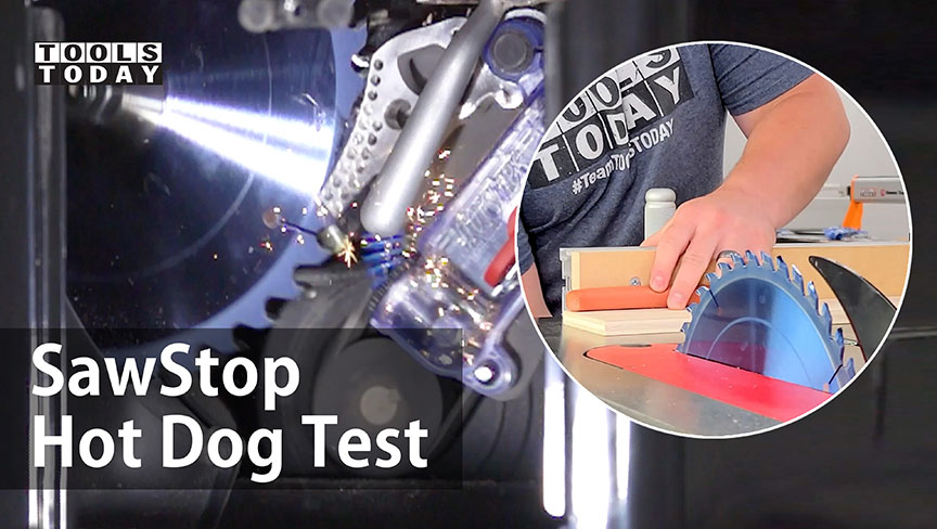 SawStop Hot Dog Test | ToolsToday