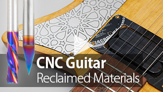 CNC Upcycling Project: Making a Guitar from Reclaimed Materials with Amana Tool Spektra Coated Router Bits Video