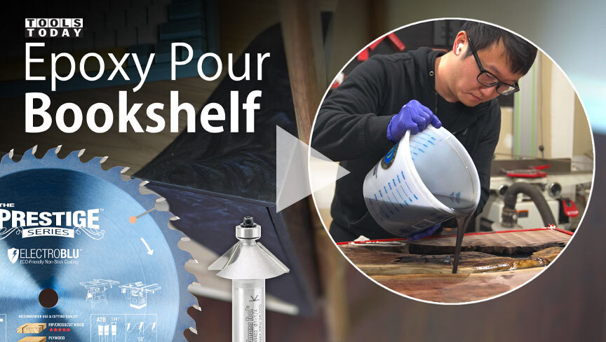 How to Make: Epoxy Pour Bookshelf | ToolsToday