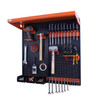 OmniWall 2 Panel OmniWall Kit- Panel Color: Black Accessory Color: Orange