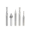 Amana Tool AMS-296 5-Pc CNC General Purpose Set, 1/4 Inch Shank