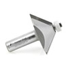 Amana Tool 57220 Carbide Tipped Chamfer with Ultra-Glide BB Guide Solid Surface 2 D x 3/4 CH x 45 Deg x 1/2 Inch SHK Router Bit