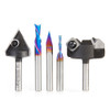 Amana Tool AMS-287 5-Pc CNC General Purpose Set, 1/4 Inch Shank