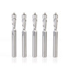 Amana Tool 51430-5, 5-Pack Solid Carbide InVectra Aluminum Laminate Trim 1/4 D x 5/8 CH x 1/4 SHK x 2-3/8 Inch Long Router Bits