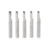 Amana Tool 51504-5, 5-Pack SC Spiral O Single Flute, Plastic Cutting 1/4 D x 3/4 CH x 1/4 SHK x 2 Inch Long Down-Cut CNC Router Bits with Mirror Finish