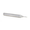 Amana Tool 46510 Solid Carbide Double Flute Up-Cut Ball Nose Spiral 1/32 R x 1/16 D x 1/4 CH x 1/4 SHK x 2-1/2 Inch Long Router Bit