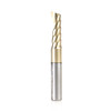 Amana Tool 51498-Z SC Spiral O Single Flute, Aluminum Cutting 8mm D x 25mm CH x 8mm SHK x 64mm Long Up-Cut ZrN Coated Router Bit with Mirror Finish
