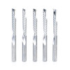 Amana Tool 51513-5, 5-Pack CNC SC Spiral O Single Flute, Plastic Cutting 1/4 D x 1-1/2 CH x 1/4 SHK x 3 Inch Long Down-Cut Router Bits with Mirror Finish