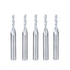 46200-5 5-Pack Solid Carbide Spiral Plunge 1/8 Dia x 1/2 x 1/4 Inch Shank x 2 Inch Long Down-Cut