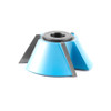 Amana Tool 977 Carbide Tipped 3-Wing Bevel 30 Deg Angle x 2-5/8 D x 1 CH x 1/2 & 3/4 Bore Shaper Cutter