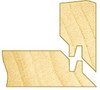 Timberline 490-10 Carbide Tipped Lock Miter 45 Deg x 2-11/16 D x 1-3/16 CH x 1/2 Inch SHK Router Bit for 1/2 - 7/8 Material