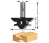 Timberline 490-10 Carbide Tipped Lock Miter 45 Deg x 2-11/16 D x 1-3/16 CH x 1/2 Inch SHK Router Bit for 1/2 - 7/8 Material