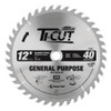 Timberline 12040 Carbide Tipped General Purpose 12 Inch D x 40T ATB, 1 Inch Bore, Circular saw Blade