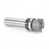 Amana Tool 45563 Carbide Tipped Bottom Cleaning 3/4 D x 7/16 CH x 1/2 Inch SHK w/ Upper Ball Bearing & Upshear Design Router Bit