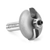 Amana Tool 54278 Carbide Tipped Raised Panel Back Cutter 1/4 R x 1-3/4 D x 7/16 CH x 1/2 Inch SHK Router Bit