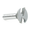 Amana Tool 45671 Fresa de ranura en T con arista biselada 1-3/8 D x 35/64 CH x 1/2 pulgada SHK