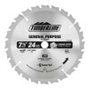 Timberline 175-24B Carbide Tipped Professional Specialty All Purpose 7-1/4 Inch D x 24T ATB, 18 Deg, 5/8 Bore, Circular Saw Blade