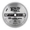 Timberline 12096 Carbide Tipped Ti-Cut Non-Ferrous Aluminum 12 Inch D x 96T TCG, -5 Deg, 1 Inch Bore, Circular Saw Blade