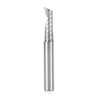 Amana Tool 51498 Metric SC Spiral O Single Flute, Aluminum Cutting 8 D x 25 CH x 8 SHK x 64mm Long Up-Cut Router Bit with Mirror Finish