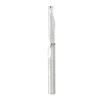 Amana Tool 51481 CNC SC Spiral O Single Flute, Aluminum Cutting 1/4 D x 1-1/4 CH x 1/4 SHK x 3 Inch Long Up-Cut Router Bit with Mirror Finish