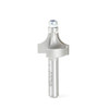 Amana Tool 49505 Carbide Tipped Corner Rounding 1/4 Radius x 3/4 Dia x 1/2 Cut Height x 1/4 Shank with 1/4 Inch Dia Lower Ball Bearing Router Bit