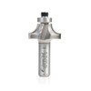 Amana Tool 49543 Carbide Tipped 4 Flute Corner Rounding/Beading 3/8 R x 1-3/8 D x 5/8 CH x 1/2 Inch SHK w/ Lower Ball Bearing Router Bit