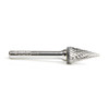 Amana Tool BURS-226 Pointed Cone Shape 14 Deg SC Head 1/2 D x 7/8 CH x 1/4 SHK x 2-5/8 Inch Long Double Cut SM Burr Bit
