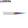 Amana Tool 45611-K Solid Carbide Spektra Extreme Tool Life Coated 15 Degree Engraving 0.005 Tip Width x 1/4 SHK x 2-1/4 Inch Long Signmaking Router Bit