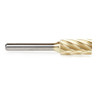 Amana Tool BURS-104NF Cylindrical Shape SC Head 1/2 D x 1 CH x 1/4 SHK x 2-3/4 Inch Long ZrN Coated Double Cut SA Burr Bit