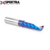 Amana Tool 51428-K CNC Spektra Coated SC Spiral O Single Flute, Plastic Cutting 1/2 D x 1-5/8 CH x 1/2 SHK x 3-1/2 Inch Long Up-Cut Router Bit with Mirror Finish