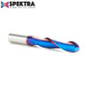 Amana Tool 46384-K SC Spektra Extreme Tool Life Coated Double Flute Up-Cut Ball Nose Spiral 1/4 R x 1/2 D x 2-1/8 CH x 1/2 SHK x 4 Inch Long Router Bit