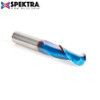 Amana Tool 46378-K SC Spektra Extreme Tool Life Coated Double Flute Up-Cut Ball Nose Spiral 3/16 R x 3/8 D x 1-1/4 CH x 3/8 SHK x 3 Inch Long Router Bit