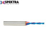 Amana Tool 46225-K SC Spektra Extreme Tool Life Coated Spiral Plunge 1/8 Dia x 13/16 CH x 1/4 SHK 2-1/2 Inch Long Down-Cut Router Bit