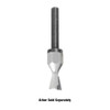 Amana Tool 56281 Carbide Tipped Dovetail Screw Cutter 9 Deg x 3/8 D x 3/8 Inch CH x 1/4 - 28 Thread