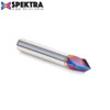 Amana Tool 45624-K SC Spektra Extreme Tool Life Coated V-Groove 60 Deg x 1/4 D x 7/32 CH x 1/4 Inch SHK 3-Flute Router Bit