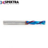 Amana Tool 46175-K CNC SC Spektra Extreme Tool Life Coated Compression Spiral 6mm D x 25mm CH x 6mm SHK x 64mm Long 2 Flute Router Bit