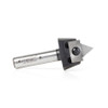 Amana Tool RC-1065 Tru Point Insert Carbide 60 Deg V-Groove CNC System 7/8 D x 1/2 CH x 1/2 Inch Shank Router Bit