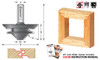 Bits para roteador de mitra com trava de 45°