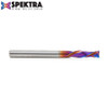 Amana Tool 46033-K CNC SC Spektra Extreme Tool Life Coated Mortise Compression Spiral 1/4 D x 7/8 CH 1/4 SHK 3 Inch Long 2 Flute Router Bit