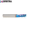 Amana Tool 46151-K CNC SC Spektra Extreme Tool Life Coated Phenolic, Resin and Composite Cutting with Chipbreaker Slow Helix Up-Cut 3/8 D x 1 CH x 3/8 SHK x 3 Inch Long x 3 Flute Router Bit