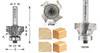 Corner Rounding Router Bits with Ball Bearing Guide