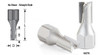 Mortising Router Bits - Screw Type - Cutter Only 1/4 - 28 and 5/16 - 24 Thread