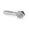 Amana Tool 45704 Carbide Tipped V Groove 90 Deg x 1/2 D x 1/4 CH x 1/4 Inch SHK Router Bit