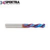 Amana Tool 46018-K CNC SC Spektra Extreme Tool Life Coated Mortise Compression Spiral 1/4 D x 1 CH 1/4 SHK 2-1/2 Inch Long 3 Flute Router Bit