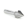 Amana Tool 45705 Carbide Tipped V Groove 60 Deg x 1/2 D x 7/16 CH x 1/4 Inch SHK Router Bit