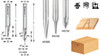 Solid Carbide V Groove Engraving Router Bits