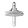 Amana Tool 49523 Carbide Tipped Corner Rounding 1-1/8 R x 2-3/4 D x 1-3/8 CH x 1/2 Inch SHK w/ Lower Ball Bearing Router Bit