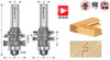 2-teilige Stile & Rail Router Bit-Sets - konkav 3/4 bis 1 Zoll Material