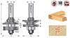 Conjuntos de bits para roteadores Stile & Rail de 2 peças - Ogee - Material de 3/4 de polegada