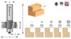 Multi-Rabbet Router Bits - Five Different Rabbet Depths - 4 Flute